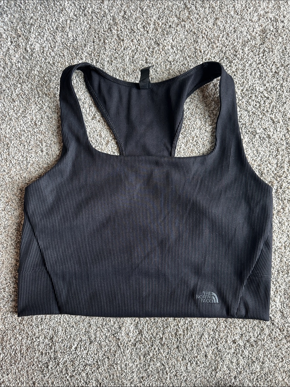 The North Face Black Ribbed Racerback Bra Top